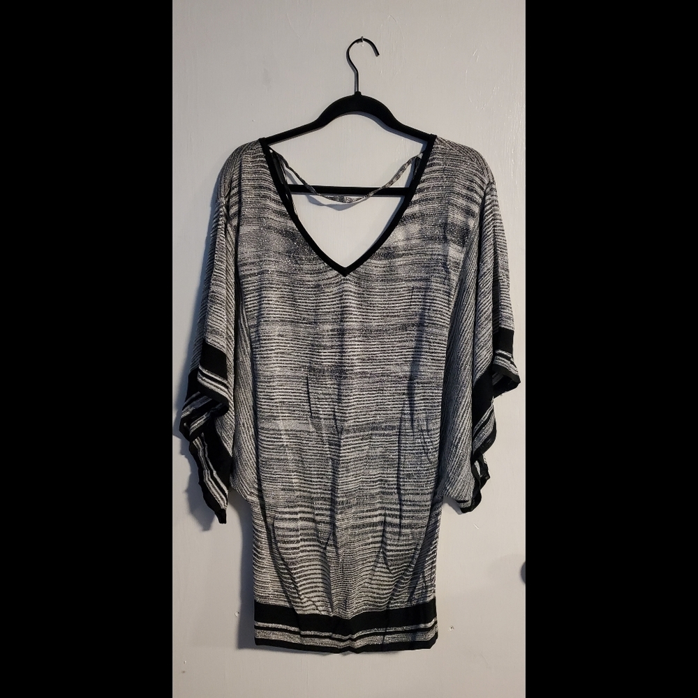 Bebe Black and White Mini Dress